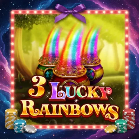 Illustrated game cover for 3 Lucky Rainbows
