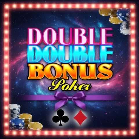 Illustrated game cover for Double Double Bonus Poker